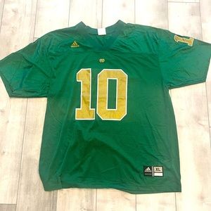 Notre Dame Football Jersey - Adidas - Green Size XL
